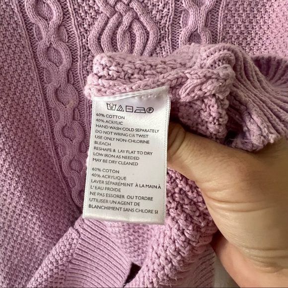 Urban Outfitters Cable Knit Mock Neck Sweater
In Lavender Purple XS - Picture 7 of 7